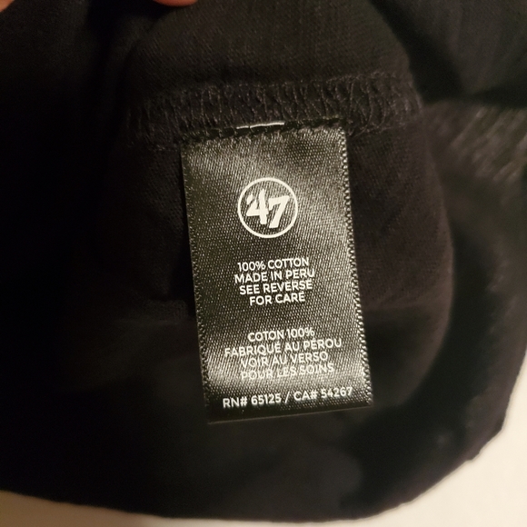 Cincinnati Reds '47 Brand Women’s Small Black Short Sleeve T-Shirt Logo MLB - Picture 8 of 9